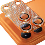 ENKAY Filme de Vidro Temperado de Liga de Alumínio com Diamante Blink Hat-Prince para Lente de Câmara, Para iPhone 17 Pro Max, Para iPhone 17 Pro, Para iPhone 17