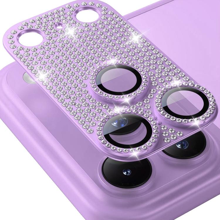 ENKAY Filme de Vidro Temperado de Liga de Alumínio com Diamante Blink Hat-Prince para Lente de Câmara, Para iPhone 17 Pro Max, Para iPhone 17 Pro, Para iPhone 17