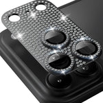 ENKAY Filme de Vidro Temperado de Liga de Alumínio com Diamante Blink Hat-Prince para Lente de Câmara, Para iPhone 17 Pro Max, Para iPhone 17 Pro, Para iPhone 17