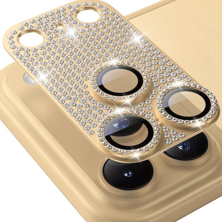 ENKAY Filme de Vidro Temperado de Liga de Alumínio com Diamante Blink Hat-Prince para Lente de Câmara, Para iPhone 17 Pro Max, Para iPhone 17 Pro, Para iPhone 17