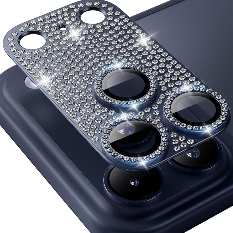 ENKAY Filme de Vidro Temperado de Liga de Alumínio com Diamante Blink Hat-Prince para Lente de Câmara, Para iPhone 17 Pro Max, Para iPhone 17 Pro, Para iPhone 17