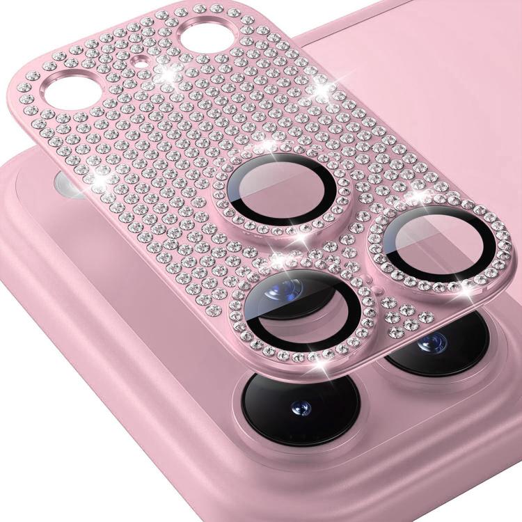 ENKAY Filme de Vidro Temperado de Liga de Alumínio com Diamante Blink Hat-Prince para Lente de Câmara, Para iPhone 17 Pro Max, Para iPhone 17 Pro, Para iPhone 17