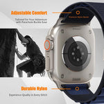 Parachute Buckle High Mountain Nylon Loop Watch Band, For Apple Watch 46mm / 49mm / 45mm / 44mm, For Apple Watch 42mm / 41mm / 40mm / 38mm