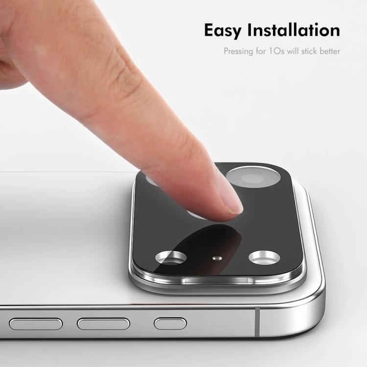 ENKAY Hat-Prince Black 9H Rear Camera Lens Tempered Glass Film, For iPhone 17 Pro Max, For iPhone 17 Pro, For iPhone 17, For iPhone Air