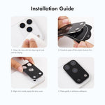 ENKAY Hat-Prince Black 9H Rear Camera Lens Tempered Glass Film, For iPhone 17 Pro Max, For iPhone 17 Pro, For iPhone 17, For iPhone Air