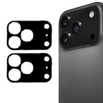 2pcs ENKAY Chapéu-Príncipe Preto Filme de Vidro Temperado 9H para Lente da Câmara Traseira, Para iPhone 17 Pro Max, Para iPhone 17 Pro, Para iPhone 17, Para iPhone Air