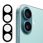 2pcs ENKAY Chapéu-Príncipe Preto Filme de Vidro Temperado 9H para Lente da Câmara Traseira, Para iPhone 17 Pro Max, Para iPhone 17 Pro, Para iPhone 17, Para iPhone Air