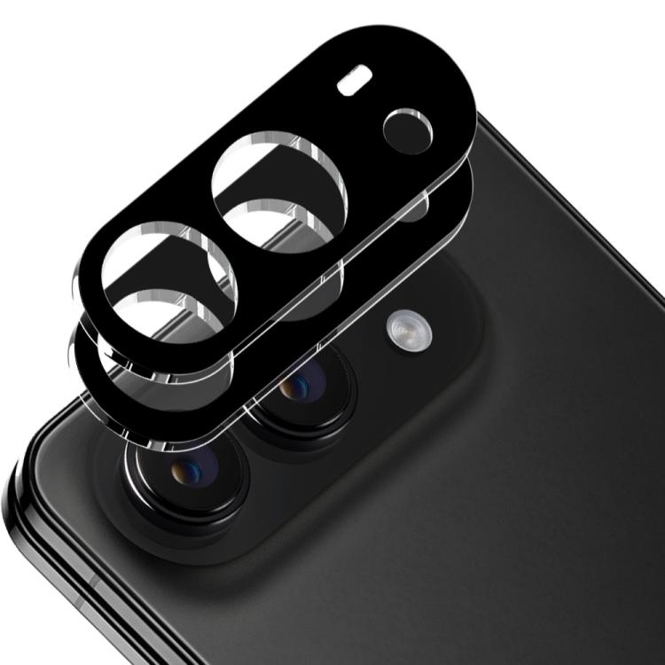 2pcs ENKAY Chapéu-Príncipe Preto Filme de Vidro Temperado 9H para Lente da Câmara Traseira, Para iPhone 17 Pro Max, Para iPhone 17 Pro, Para iPhone 17, Para iPhone Air