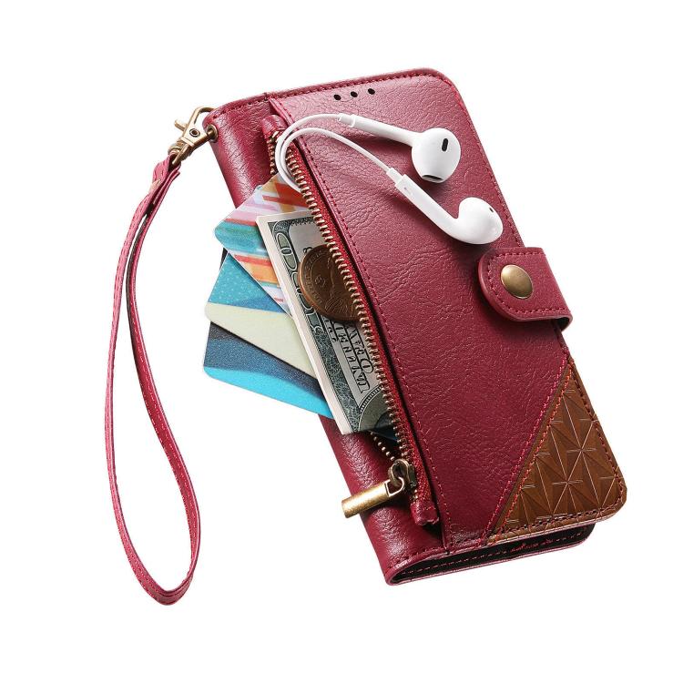 Capa para telemóvel carteira com fecho e costura em pele vegana com alça, para iPhone 17 Pro Max, para iPhone 17 Pro, para iPhone 17, para iPhone Air, para iPhone 16 Pro Max, para iPhone 16 Pro, para iPhone 16 Plus, para iPhone 16