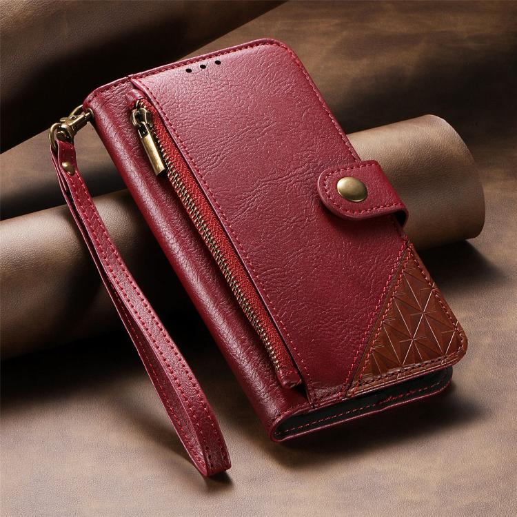 Capa para telemóvel carteira com fecho e costura em pele vegana com alça, para iPhone 17 Pro Max, para iPhone 17 Pro, para iPhone 17, para iPhone Air, para iPhone 16 Pro Max, para iPhone 16 Pro, para iPhone 16 Plus, para iPhone 16