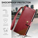 Capa para telemóvel carteira com fecho e costura em pele vegana com alça, para iPhone 15 Pro Max, para iPhone 15 Pro, para iPhone 15 Plus, para iPhone 15