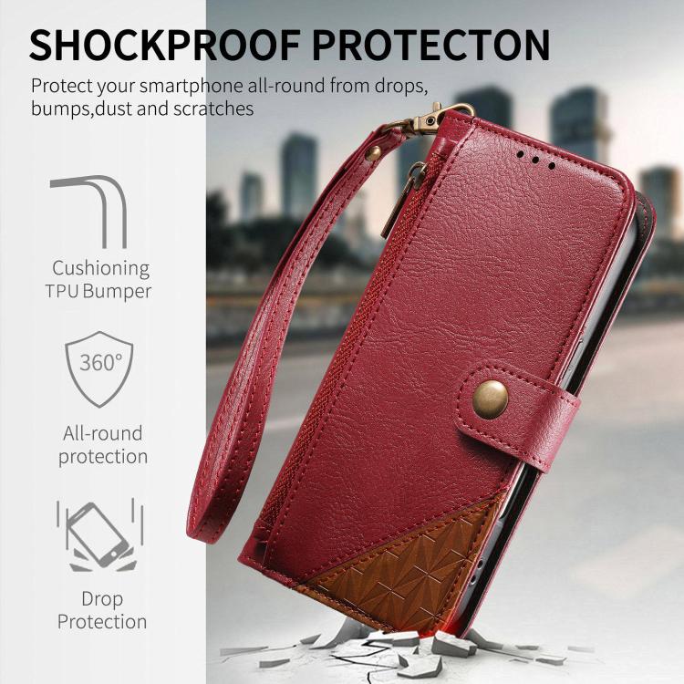 Capa para telemóvel carteira com fecho e costura em pele vegana com alça, para iPhone 15 Pro Max, para iPhone 15 Pro, para iPhone 15 Plus, para iPhone 15