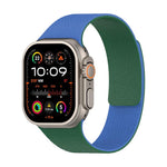 Correia de relógio magnética em silicone com textura de lichia e blocos de cor, para Apple Watch 46mm / 49mm / 45mm / 44mm, para Apple Watch 42mm / 41mm / 40mm / 38mm