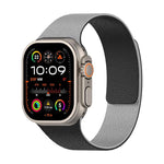 Correia de relógio magnética em silicone com textura de lichia e blocos de cor, para Apple Watch 46mm / 49mm / 45mm / 44mm, para Apple Watch 42mm / 41mm / 40mm / 38mm