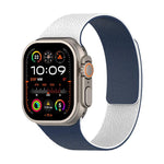 Correia de relógio magnética em silicone com textura de lichia e blocos de cor, para Apple Watch 46mm / 49mm / 45mm / 44mm, para Apple Watch 42mm / 41mm / 40mm / 38mm