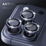 NORTHJO 1 Set Camera Lens Protector Glitter Metal Ring Film, For iPhone 17 Pro / 17 Pro Max