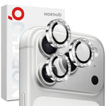 NORTHJO 1 Set Camera Lens Protector Glitter Metal Ring Film, For iPhone 17 Pro / 17 Pro Max