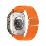 Pulseira de Relógio Elástica em Nylon com Fivela D-ring às Riscas Diagonais, Para Apple Watch 46mm / 49mm / 45mm / 44mm, Para Apple Watch 42mm / 41mm / 40mm / 38mm
