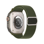 Pulseira de Relógio Elástica em Nylon com Fivela D-ring às Riscas Diagonais, Para Apple Watch 46mm / 49mm / 45mm / 44mm, Para Apple Watch 42mm / 41mm / 40mm / 38mm