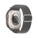 Pulseira de Relógio Elástica em Nylon com Fivela D-ring às Riscas Diagonais, Para Apple Watch 46mm / 49mm / 45mm / 44mm, Para Apple Watch 42mm / 41mm / 40mm / 38mm