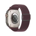 Pulseira de Relógio Elástica em Nylon com Fivela D-ring às Riscas Diagonais, Para Apple Watch 46mm / 49mm / 45mm / 44mm, Para Apple Watch 42mm / 41mm / 40mm / 38mm