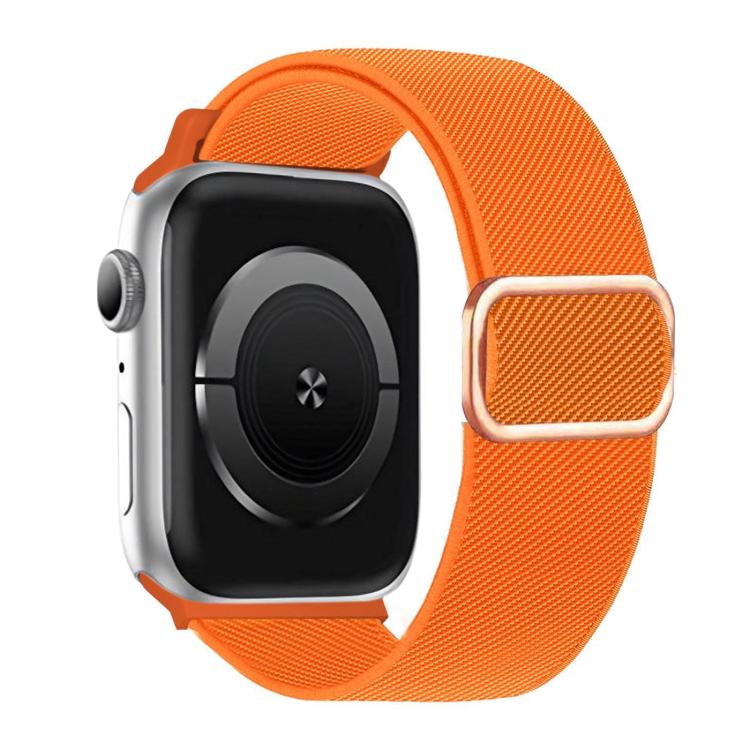 Pulseira de Relógio Elástica em Nylon com Fivela D-ring às Riscas Diagonais, Para Apple Watch 46mm / 49mm / 45mm / 44mm, Para Apple Watch 42mm / 41mm / 40mm / 38mm