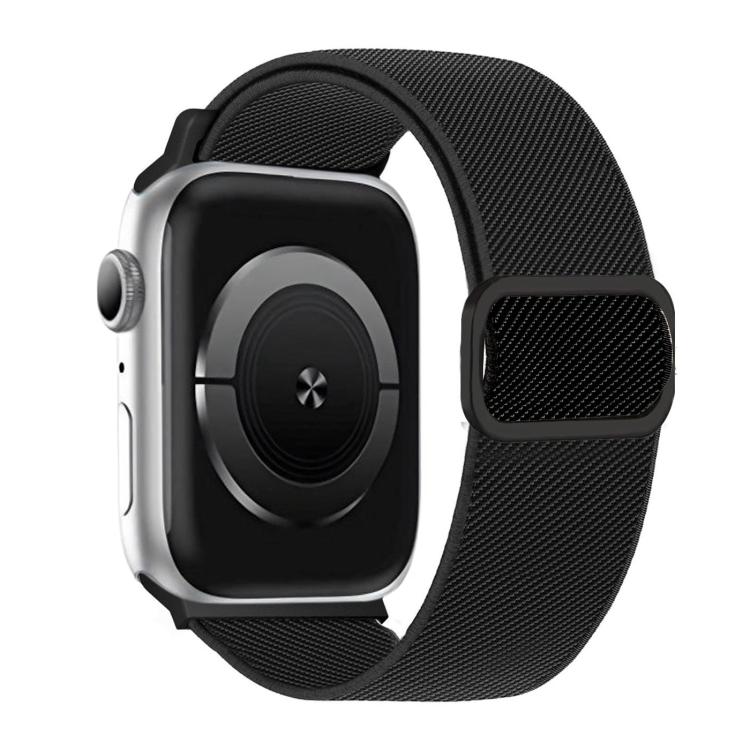 Pulseira de Relógio Elástica em Nylon com Fivela D-ring às Riscas Diagonais, Para Apple Watch 46mm / 49mm / 45mm / 44mm, Para Apple Watch 42mm / 41mm / 40mm / 38mm