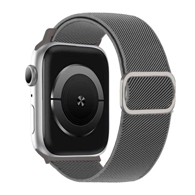 Pulseira de Relógio Elástica em Nylon com Fivela D-ring às Riscas Diagonais, Para Apple Watch 46mm / 49mm / 45mm / 44mm, Para Apple Watch 42mm / 41mm / 40mm / 38mm
