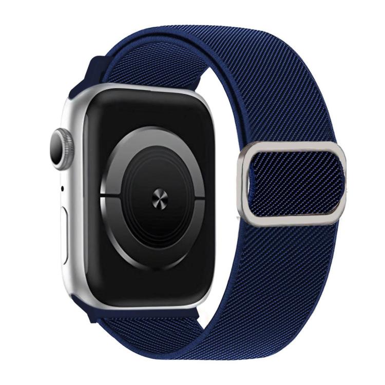 Pulseira de Relógio Elástica em Nylon com Fivela D-ring às Riscas Diagonais, Para Apple Watch 46mm / 49mm / 45mm / 44mm, Para Apple Watch 42mm / 41mm / 40mm / 38mm