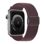 Pulseira de Relógio Elástica em Nylon com Fivela D-ring às Riscas Diagonais, Para Apple Watch 46mm / 49mm / 45mm / 44mm, Para Apple Watch 42mm / 41mm / 40mm / 38mm