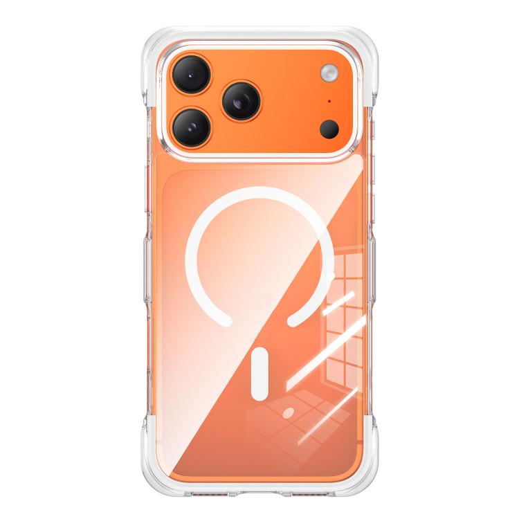 Capa de telemóvel magnética em acrílico transparente com airbag e vedação a vácuo, Para iPhone 17 Pro Max, Para iPhone 17 Pro, Para iPhone 17