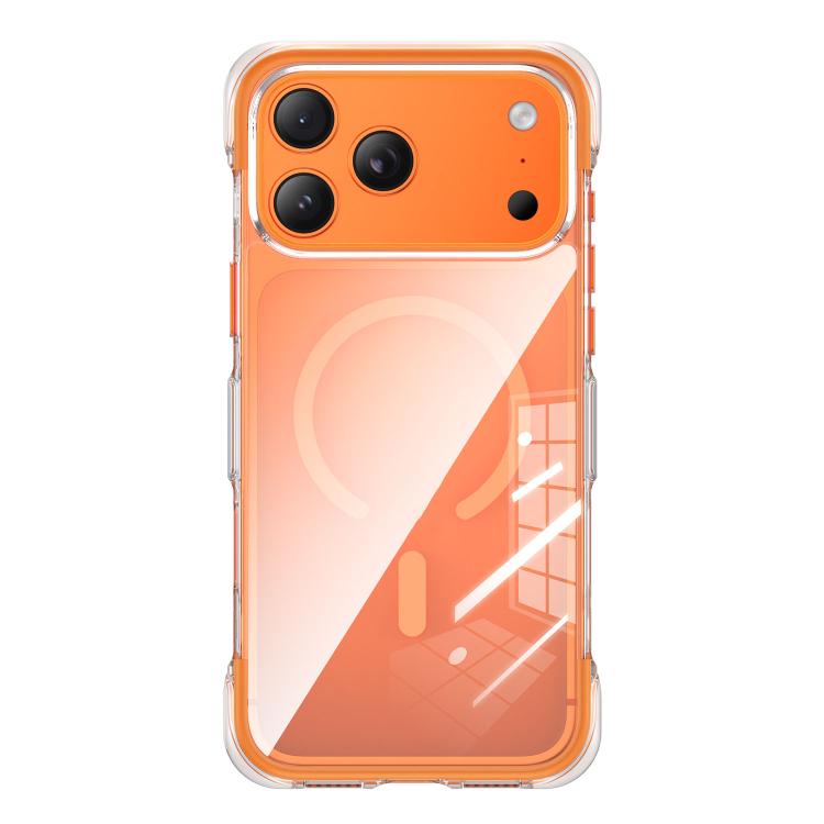 Capa de telemóvel magnética em acrílico transparente com airbag e vedação a vácuo, Para iPhone 17 Pro Max, Para iPhone 17 Pro, Para iPhone 17
