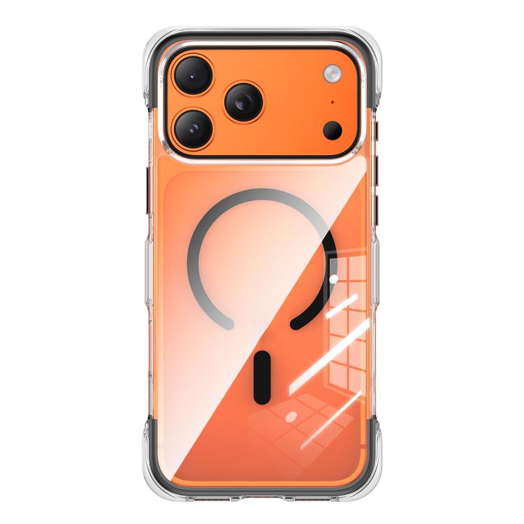 Capa de telemóvel magnética em acrílico transparente com airbag e vedação a vácuo, Para iPhone 17 Pro Max, Para iPhone 17 Pro, Para iPhone 17