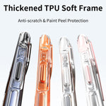 Capa de telemóvel magnética em acrílico transparente com airbag e vedação a vácuo, Para iPhone 17 Pro Max, Para iPhone 17 Pro, Para iPhone 17