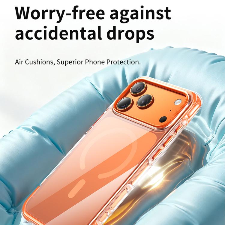 Capa de telemóvel magnética em acrílico transparente com airbag e vedação a vácuo, Para iPhone 17 Pro Max, Para iPhone 17 Pro, Para iPhone 17