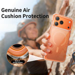Capa de telemóvel magnética em acrílico transparente com airbag e vedação a vácuo, Para iPhone 17 Pro Max, Para iPhone 17 Pro, Para iPhone 17