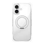 Capa de telemóvel magnética em acrílico transparente com airbag, vedação a vácuo e suporte rotativo, Para iPhone 17 Pro Max, Para iPhone 17 Pro, Para iPhone 17