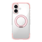 Capa de telemóvel magnética em acrílico transparente com airbag, vedação a vácuo e suporte rotativo, Para iPhone 17 Pro Max, Para iPhone 17 Pro, Para iPhone 17
