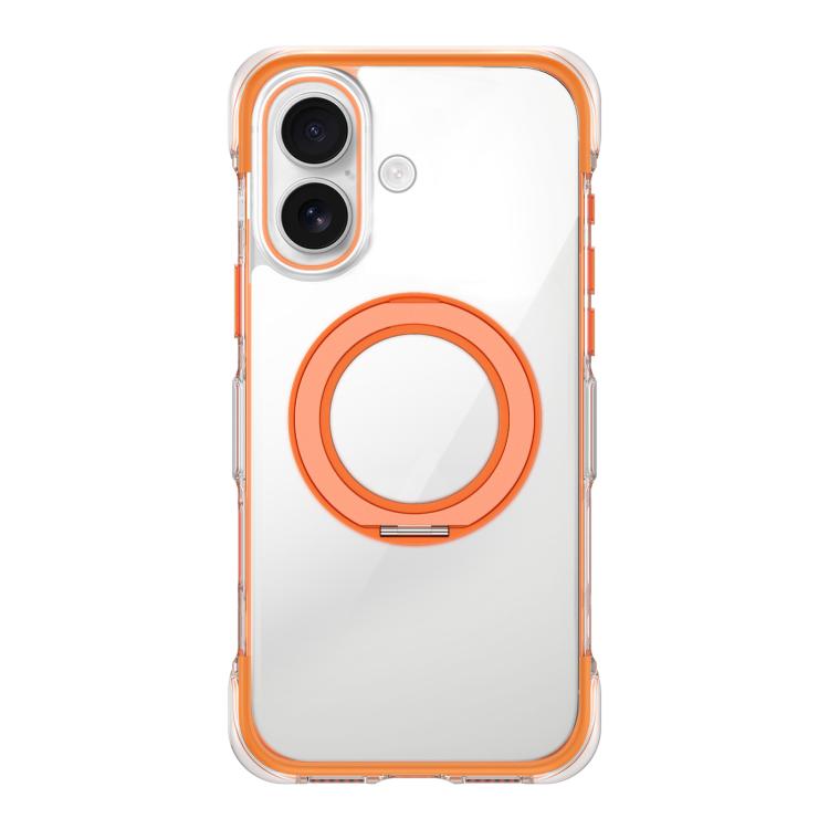 Capa de telemóvel magnética em acrílico transparente com airbag, vedação a vácuo e suporte rotativo, Para iPhone 17 Pro Max, Para iPhone 17 Pro, Para iPhone 17