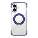 Capa de telemóvel magnética em acrílico transparente com airbag, vedação a vácuo e suporte rotativo, Para iPhone 17 Pro Max, Para iPhone 17 Pro, Para iPhone 17