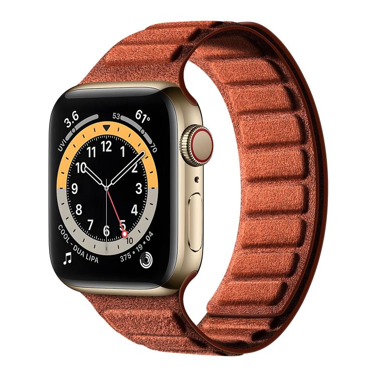 Pulseira de Relógio Quadrada em Camurça Magnética, Para Apple Watch 46mm / 49mm / 45mm / 44mm, Para Apple Watch 42mm / 41mm / 40mm / 38mm