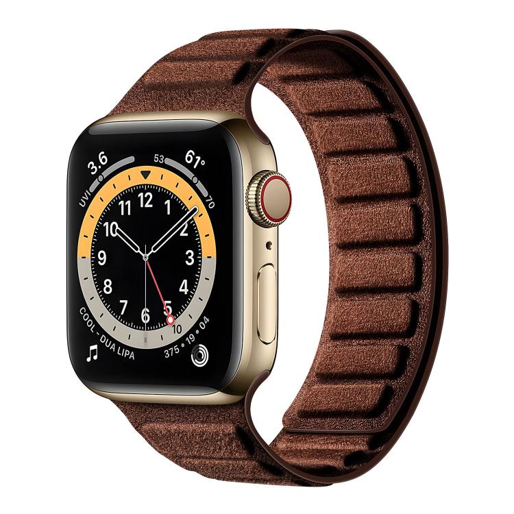 Pulseira de Relógio Quadrada em Camurça Magnética, Para Apple Watch 46mm / 49mm / 45mm / 44mm, Para Apple Watch 42mm / 41mm / 40mm / 38mm