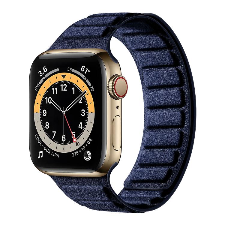 Pulseira de Relógio Quadrada em Camurça Magnética, Para Apple Watch 46mm / 49mm / 45mm / 44mm, Para Apple Watch 42mm / 41mm / 40mm / 38mm