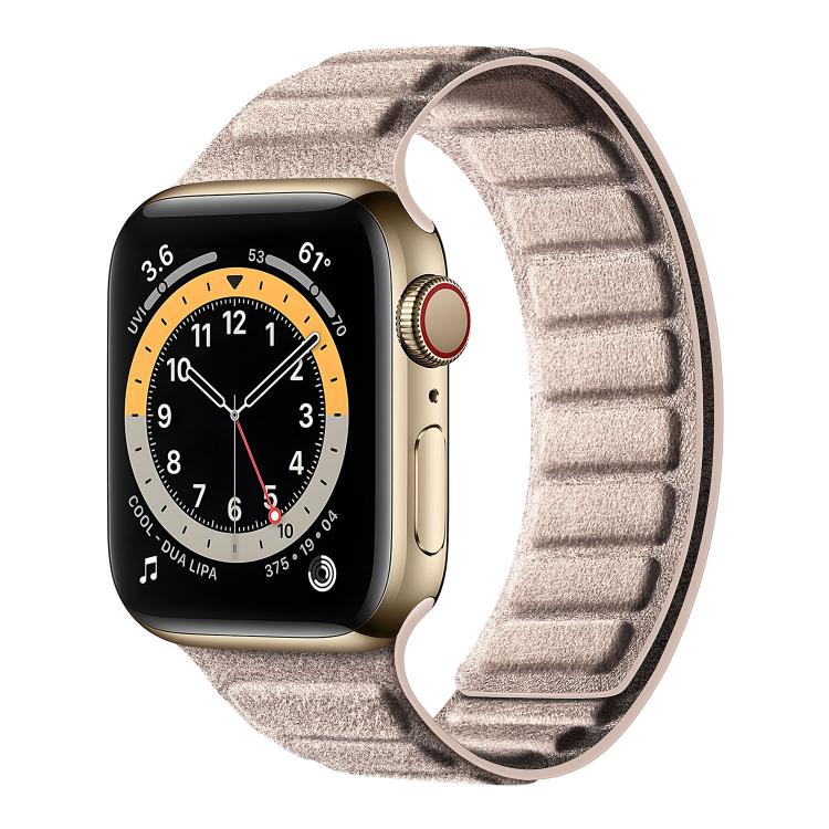 Pulseira de Relógio Quadrada em Camurça Magnética, Para Apple Watch 46mm / 49mm / 45mm / 44mm, Para Apple Watch 42mm / 41mm / 40mm / 38mm