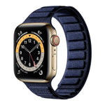 Pulseira de Relógio Quadrada em Camurça Magnética, Para Apple Watch 46mm / 49mm / 45mm / 44mm, Para Apple Watch 42mm / 41mm / 40mm / 38mm
