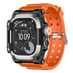 Capa protetora metálica com bracelete de relógio TPU de peça única, para Apple Watch Ultra 3 / Ultra 2 / Ultra 1 49mm