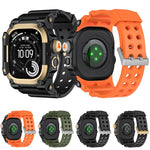 Capa protetora metálica com bracelete de relógio TPU de peça única, para Apple Watch Ultra 3 / Ultra 2 / Ultra 1 49mm