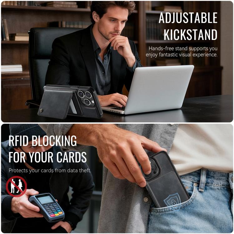 CaseMe Me80 Series Detachable Wallet Magnetic RFID Vegan Leather Phone Case, For iPhone 15 Pro Max, For iPhone 15 Pro, For iPhone 15 Plus / 14 Plus, For iPhone 15, For iPhone 14, For iPhone 14 Pro, For iPhone 14 Pro Max, For iPhone 13 Pro Max          ...