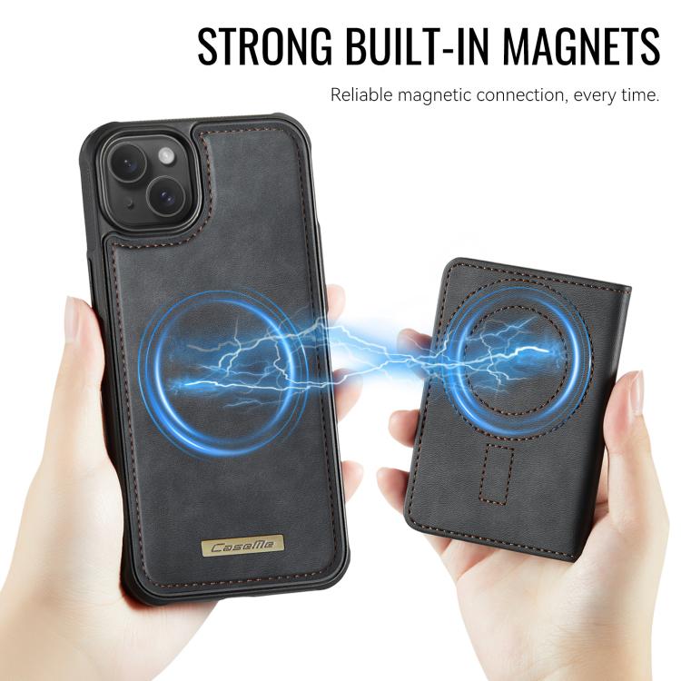 CaseMe Série Me80 Carteira Destacável Magnética em Pele Vegana com RFID, Para iPhone 13, Para iPhone 12 / 12 Pro, Para iPhone 12 Pro Max, Para iPhone 11 Pro Max, Para iPhone 11, Para iPhone 11 Pro