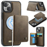 CaseMe Série Me80 Carteira Destacável Magnética em Pele Vegana com RFID, Para iPhone 13, Para iPhone 12 / 12 Pro, Para iPhone 12 Pro Max, Para iPhone 11 Pro Max, Para iPhone 11, Para iPhone 11 Pro